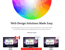 Tablet Screenshot of easywebdesignsolutions.com